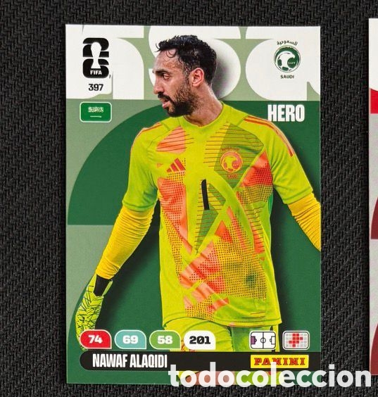 Coleccionismo Cromos antiguos: 397 ALAQIDI ARABIA SAUDI Carta FIFA WORLD CUP 2026 mundial ADRENALYN XL