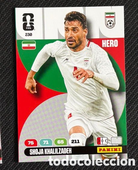 Coleccionismo Cromos antiguos: 230 SHOJA IRAN Carta FIFA WORLD CUP 2026 mundial ADRENALYN XL