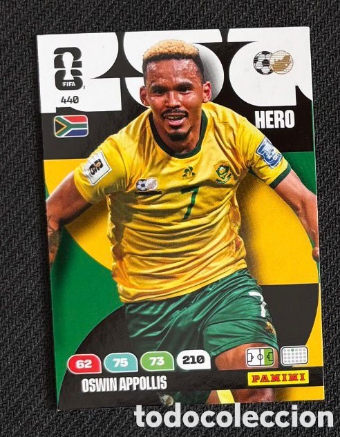 Coleccionismo Cromos antiguos: 440 APPOLLIS SUDAFRICA Carta FIFA WORLD CUP 2026 mundial ADRENALYN XL