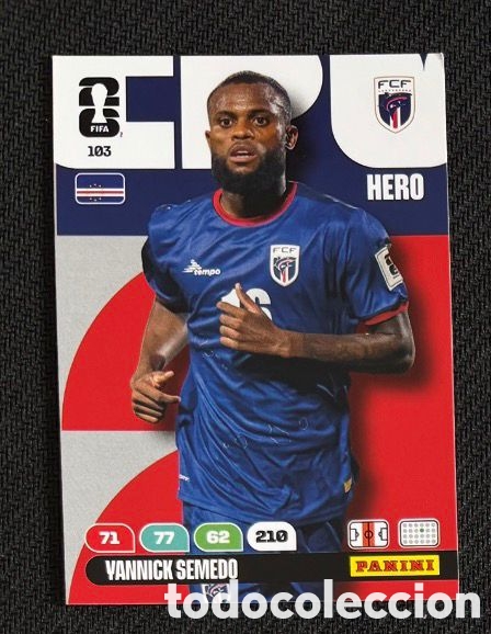 Coleccionismo Cromos antiguos: 103 SEMEDO CABO VERDE Carta FIFA WORLD CUP 2026 mundial ADRENALYN XL