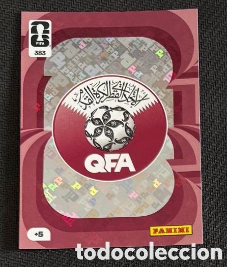 Coleccionismo Cromos antiguos: 383 ESCUDO QATAR Carta FIFA WORLD CUP 2026 mundial ADRENALYN XL
