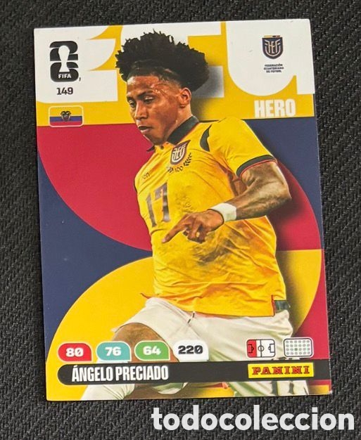 Coleccionismo Cromos antiguos: 149 PRECIADO ECUADOR Carta FIFA WORLD CUP 2026 mundial ADRENALYN XL