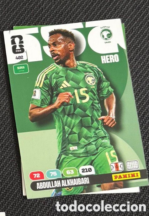 Coleccionismo Cromos antiguos: 402 ALKHAIBARI ARABIA SAUDI Carta FIFA WORLD CUP 2026 mundial ADRENALYN XL