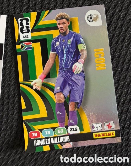 Coleccionismo Cromos antiguos: 432 WILLIAMS ICON SUD&Aacute;FRICA Carta FIFA WORLD CUP 2026 mundial ADRENALYN XL