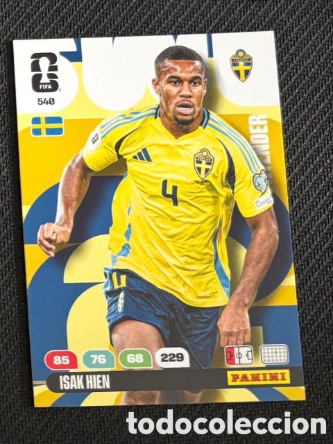 Coleccionismo Cromos antiguos: 540 ISAK SUECIA Carta FIFA WORLD CUP 2026 mundial ADRENALYN XL