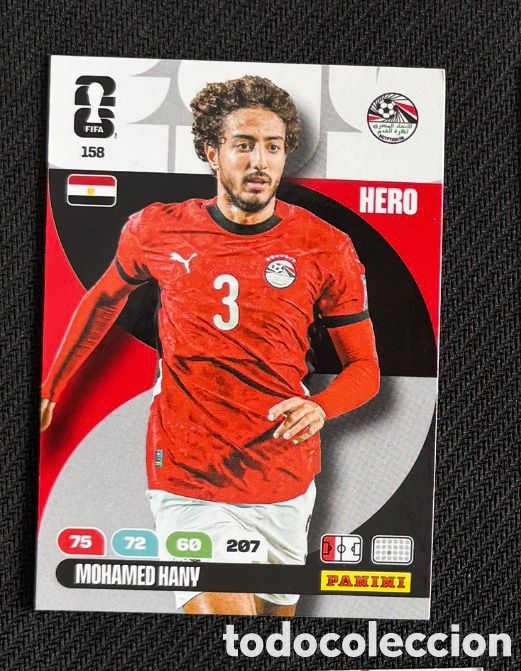 Coleccionismo Cromos antiguos: 158 HANY EGIPTO Carta FIFA WORLD CUP 2026 mundial ADRENALYN XL