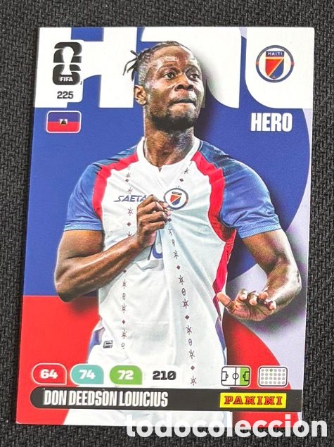 Coleccionismo Cromos antiguos: 225 LOUICIUS HAITI Carta FIFA WORLD CUP 2026 mundial ADRENALYN XL