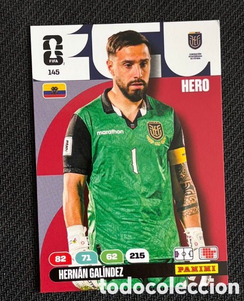 Coleccionismo Cromos antiguos: 145 GALINDEZ ECUADOR Carta FIFA WORLD CUP 2026 mundial ADRENALYN XL