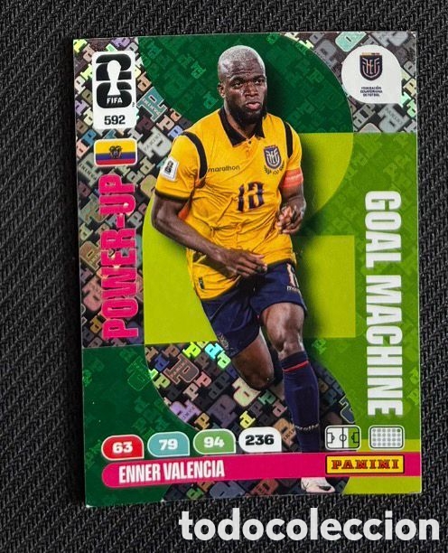 Coleccionismo Cromos antiguos: 592 ENNER VALENCIA POWER-UP ECUADOR Carta FIFA WORLD CUP 2026 mundial ADRENALYN XL
