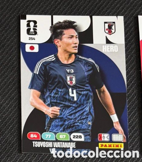 Coleccionismo Cromos antiguos: 254 WATANABE JAPON Carta FIFA WORLD CUP 2026 mundial ADRENALYN XL