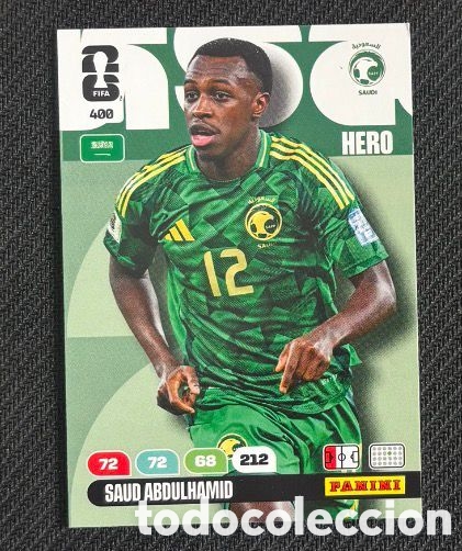Coleccionismo Cromos antiguos: 400 SAUD ARABIA SAUDI Carta FIFA WORLD CUP 2026 mundial ADRENALYN XL