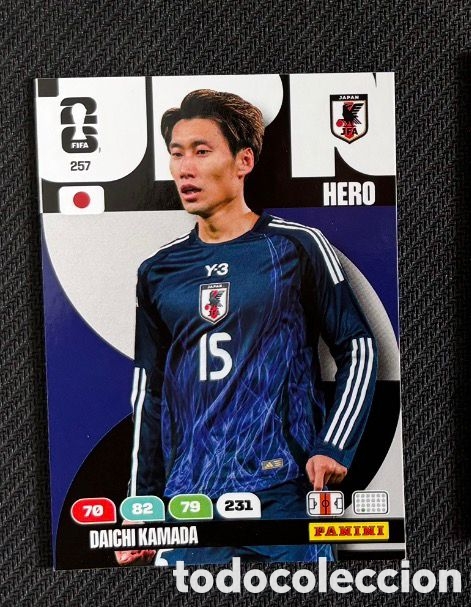 Coleccionismo Cromos antiguos: 257 KAMADA JAPON Carta FIFA WORLD CUP 2026 mundial ADRENALYN XL
