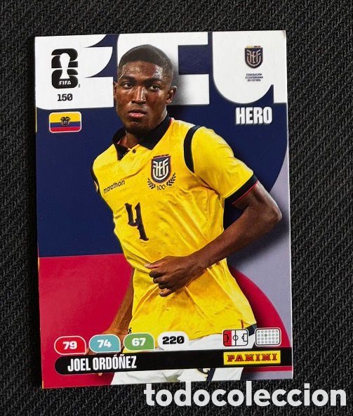 Coleccionismo Cromos antiguos: 150 JOEL ORDO&Ntilde;EZ ECUADOR Carta FIFA WORLD CUP 2026 mundial ADRENALYN XL