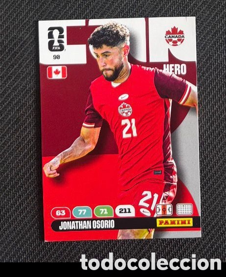 Coleccionismo Cromos antiguos: 90 OSORIO CANADA Carta FIFA WORLD CUP 2026 mundial ADRENALYN XL