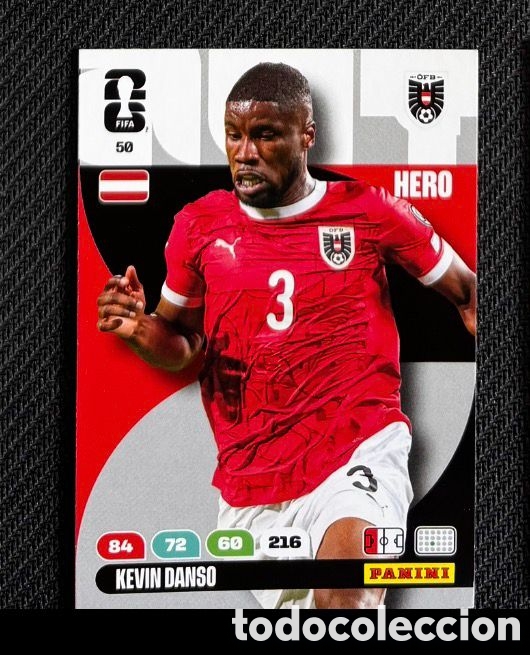 Coleccionismo Cromos antiguos: 50 DANSO AUSTRIA Carta FIFA WORLD CUP 2026 mundial ADRENALYN XL