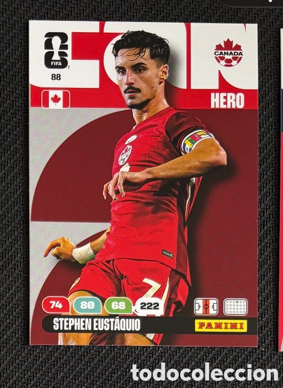 Coleccionismo Cromos antiguos: 88 EUSTAQUIO CANADA Carta FIFA WORLD CUP 2026 mundial ADRENALYN XL