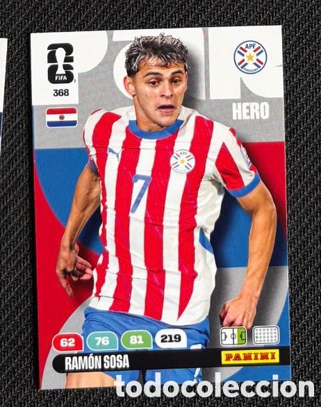 Coleccionismo Cromos antiguos: 368 SOSA PARAGUAY Carta FIFA WORLD CUP 2026 mundial ADRENALYN XL