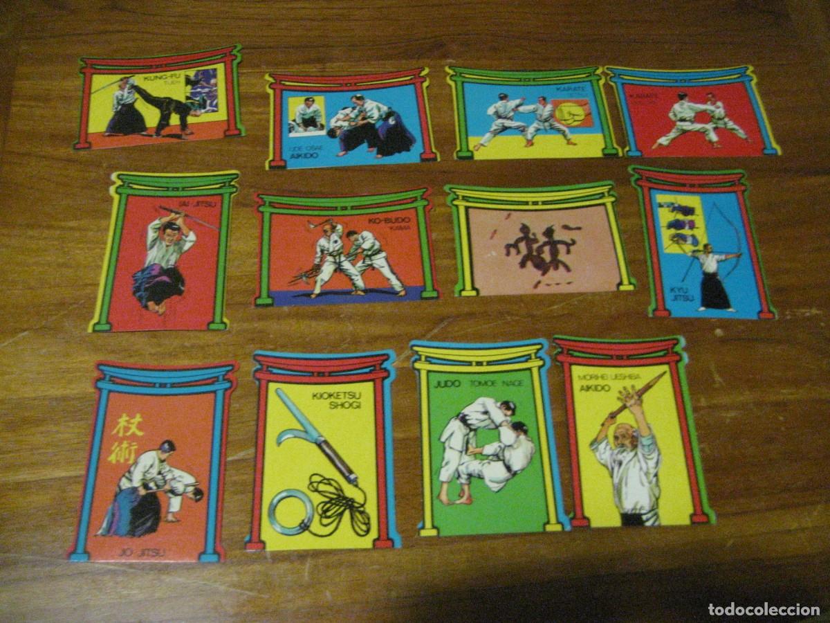 Coleccionismo Cromos antiguos: 12 cromos Dunkin Las artes marciales .