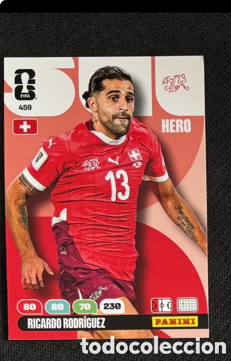 Coleccionismo Cromos antiguos: 459 RICARDO RODRIGUEZ SUIZA Carta FIFA WORLD CUP 2026 mundial ADRENALYN XL