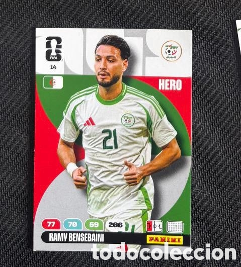 Coleccionismo Cromos antiguos: 14 BENSEBAINI ARGELIA Carta FIFA WORLD CUP 2026 mundial ADRENALYN XL