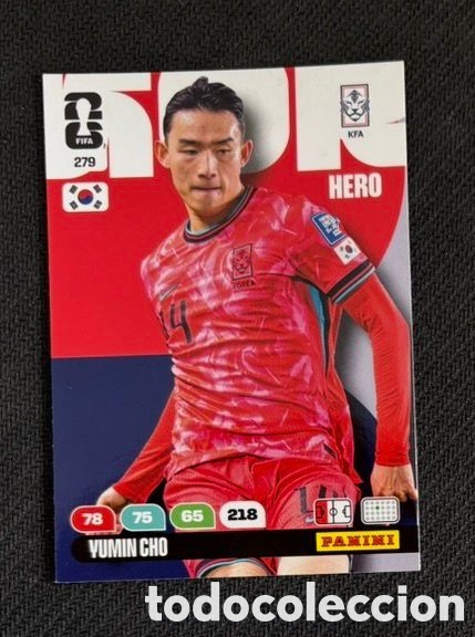 Coleccionismo Cromos antiguos: 279 CHO COREA DEL SUR Carta FIFA WORLD CUP 2026 mundial ADRENALYN XL