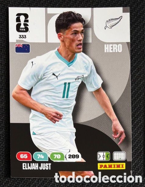 Coleccionismo Cromos antiguos: 333 JUST NUEVA ZELANDA Carta FIFA WORLD CUP 2026 mundial ADRENALYN XL