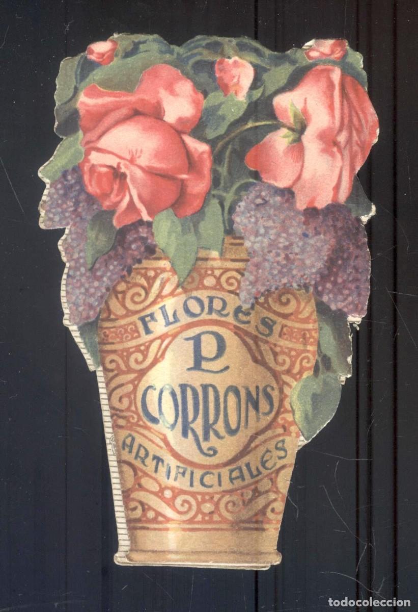 Coleccionismo Cromos antiguos: NUMULITE R1 Cromo troquelado F&aacute;brica de flores P. Corrons Barcelona