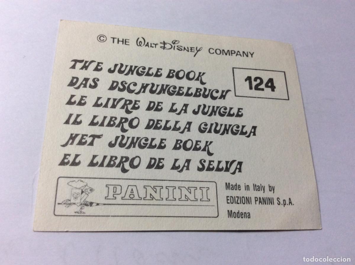 Coleccionismo cromos antiguos: Cromo 124 El libro de la selva Panini - Foto 2