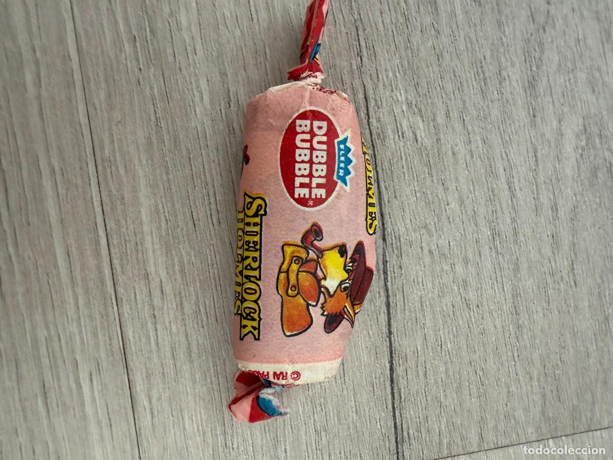 Coleccionismo Cromos antiguos: Chicle cerrado sin abrir - Sherlock Holmes - Dubble Bubble