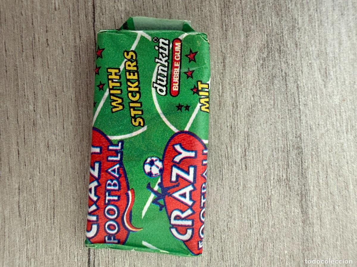 Coleccionismo Cromos antiguos: Chicle cerrado sin abrir - Crazy Football Dunkin