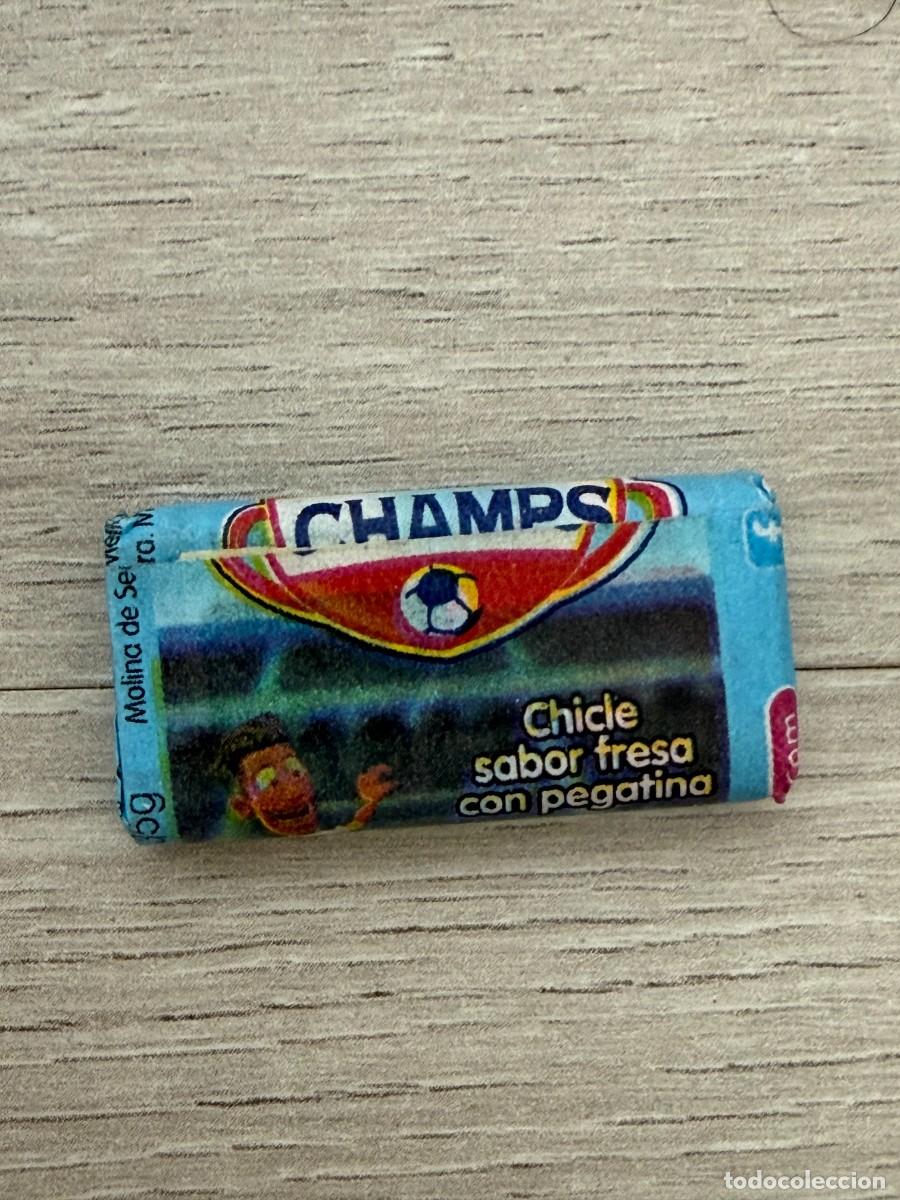 Coleccionismo Cromos antiguos: Chicle cerrado sin abrir - Vidal Champs Football