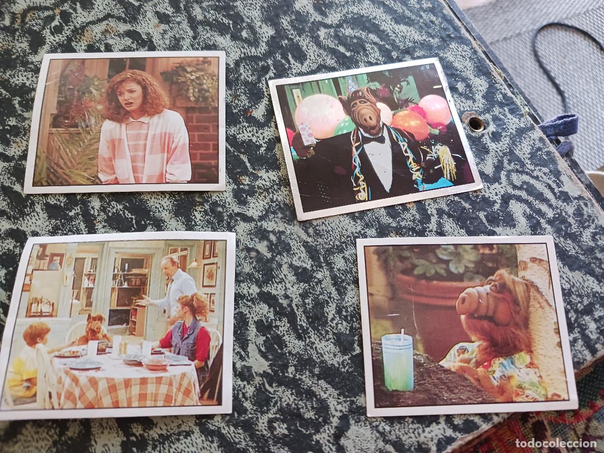 Coleccionismo Cromos antiguos: 4 cromos coleccion ALF de panini, ver numeracion, no se separan para la venta