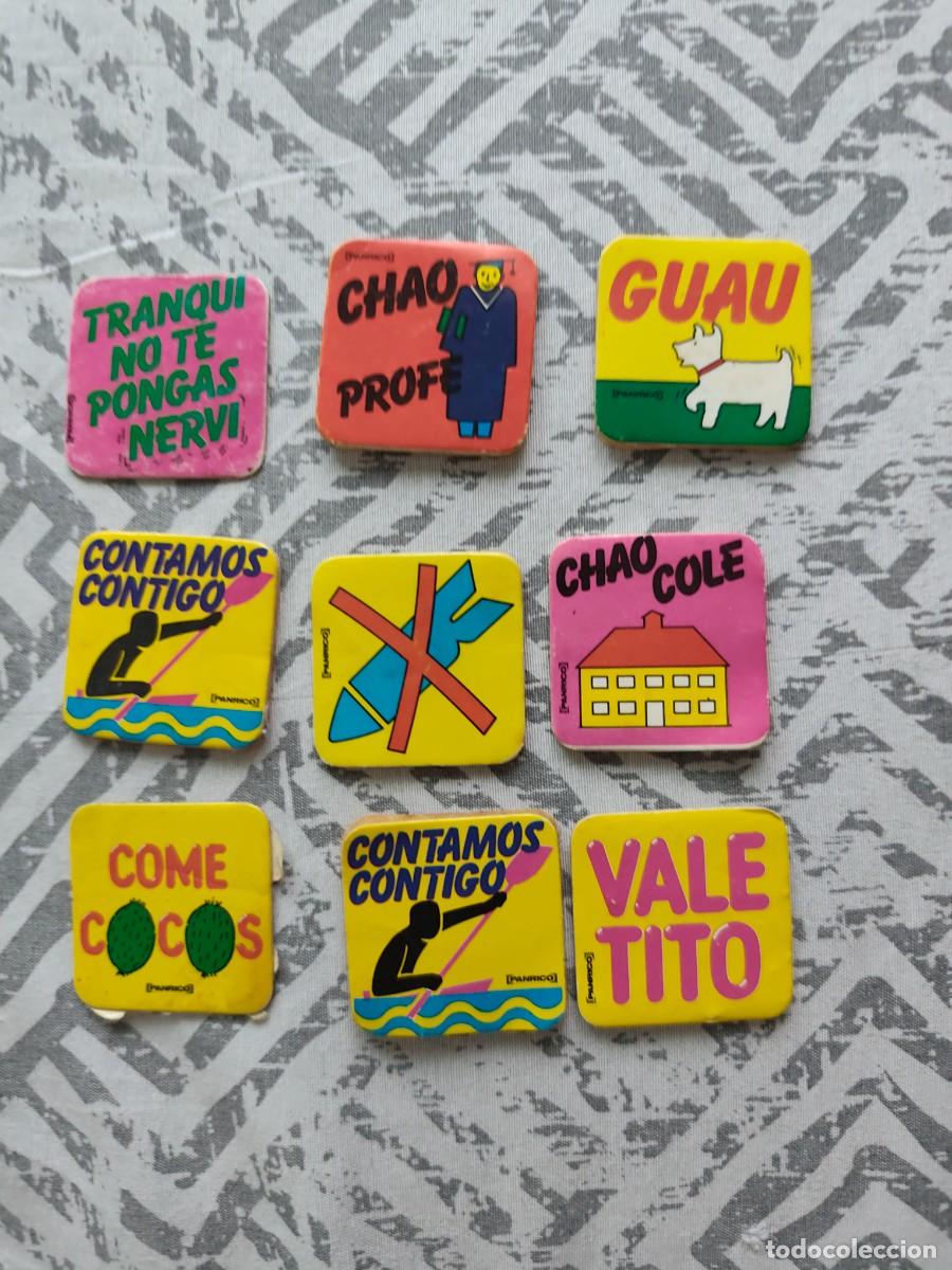 Coleccionismo cromos antiguos: 9 CROMOS PEGATINAS PANRICO con trasera
