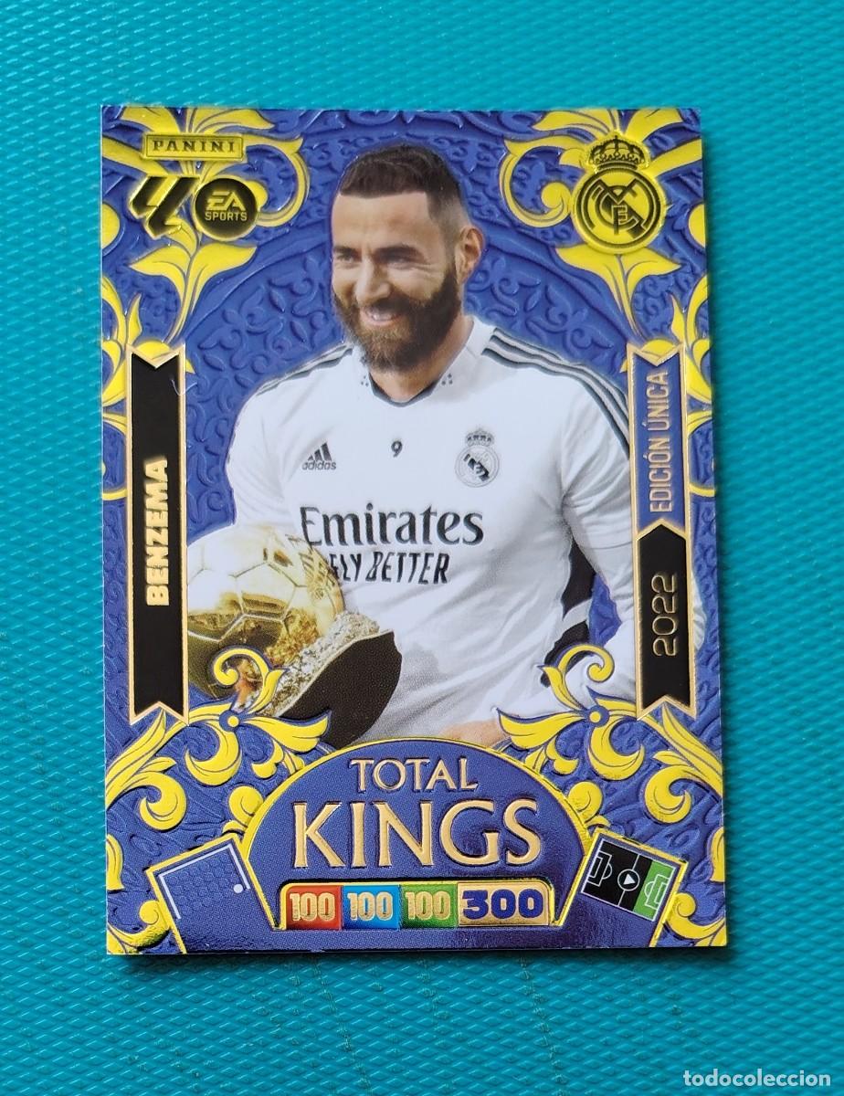 Coleccionismo Cromos antiguos: CROMO DE BENZEMA - PANINI TEMPORADA 2022 ADRENALYN EDICION UNICA - 120BEN