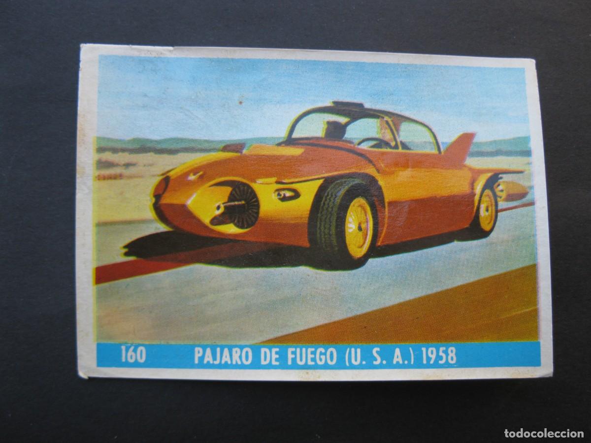 Coleccionismo Cromos antiguos: AUTO AL DIA - CROMO N&ordm; 160 - P&Aacute;JARO DE FUEGO - CHOCOLATES LAS COMAS - BRUGUERA - NUNCA PEGADO.