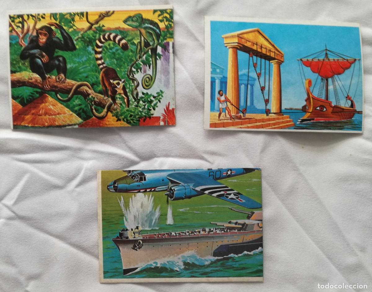 Coleccionismo Cromos antiguos: Lote de 3 cromos del album Tecnica y Accion, ESTE - Nunca pegados