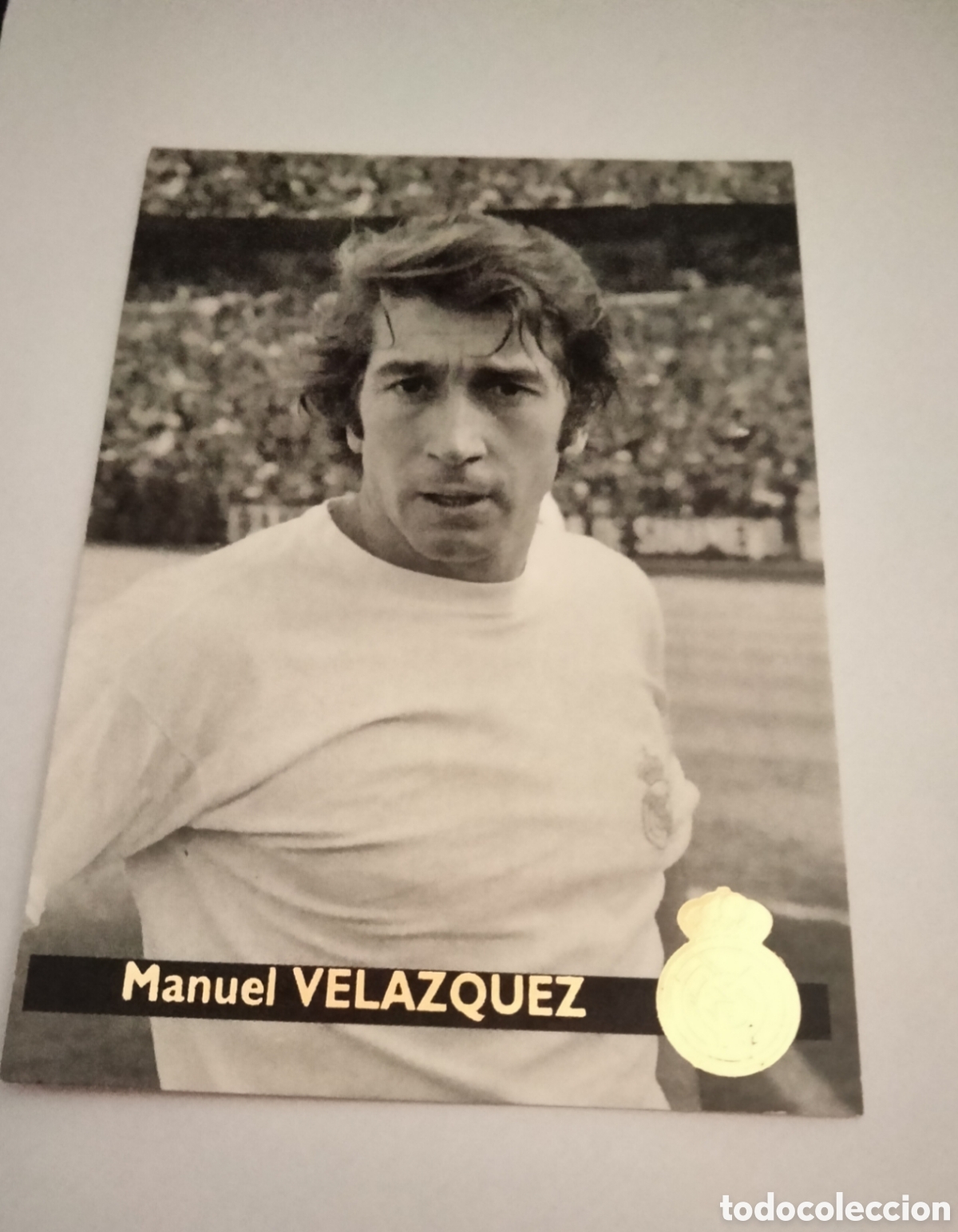 Coleccionismo Cromos antiguos: VEL&Aacute;ZQUEZ # 107 REAL MADRID ORO 1902 - 1996 MAGIC BOX
