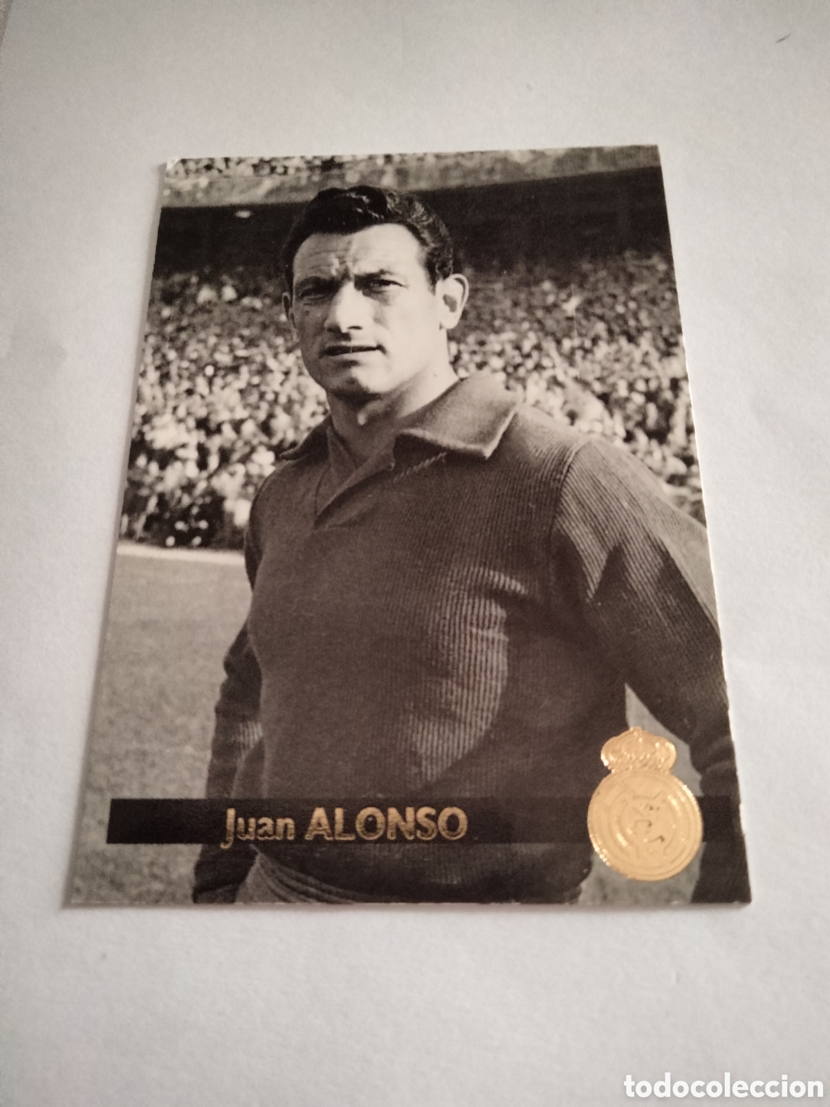 Coleccionismo Cromos antiguos: JUAN ALONSO # 90 REAL MADRID ORO 1902 - 1996 MAGIC BOX