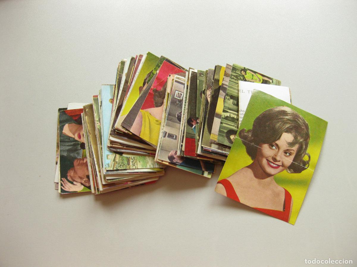 Coleccionismo Cromos antiguos: LOTE DE 110 CROMOS DE LA CHICA DEL TREBOL SIN PEGAR. ROC&Iacute;O DURCAL. ALBUM DE LA EDITORIAL FHER