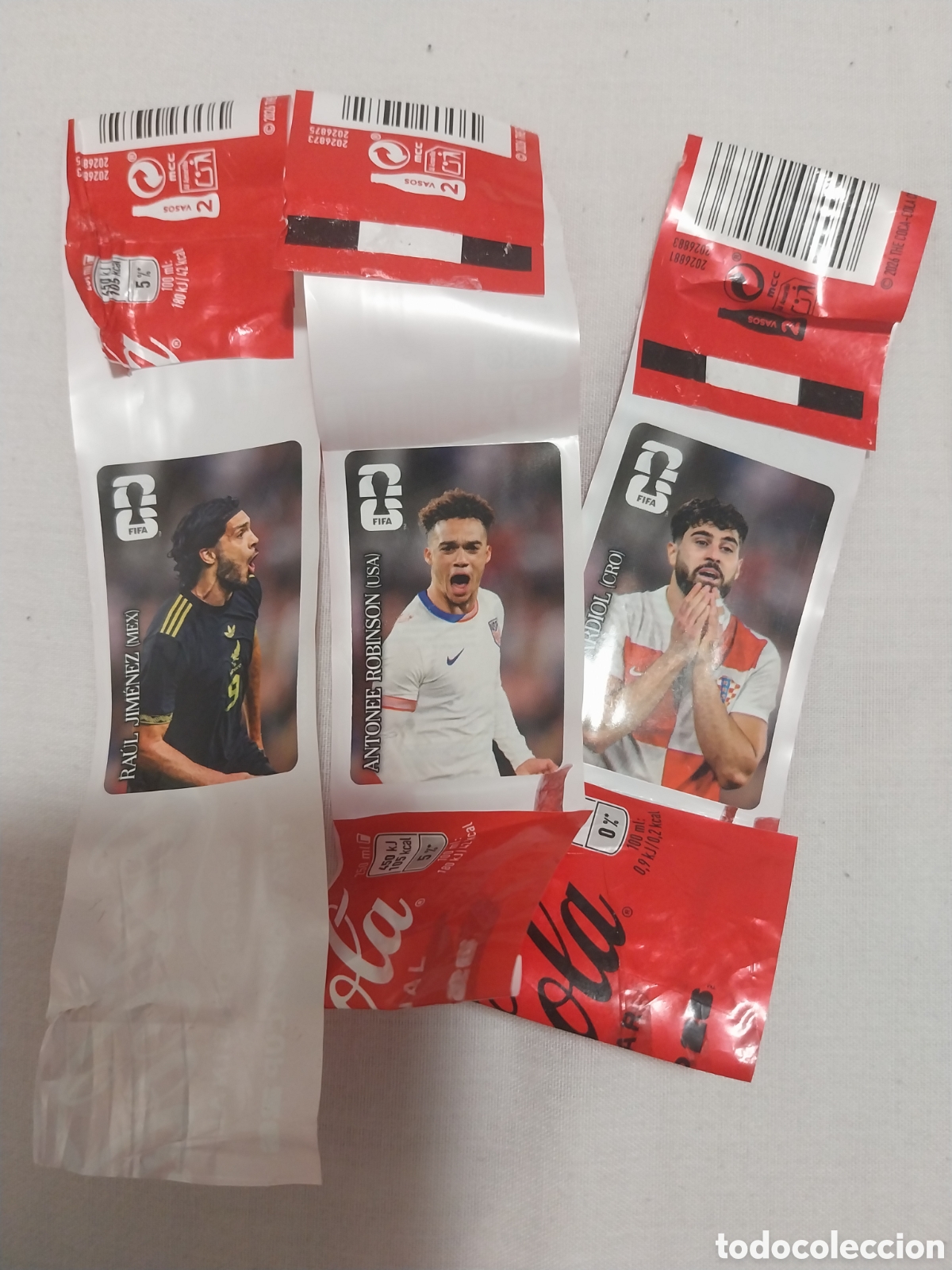 Coleccionismo Cromos antiguos: Tres Cromos cocacola
