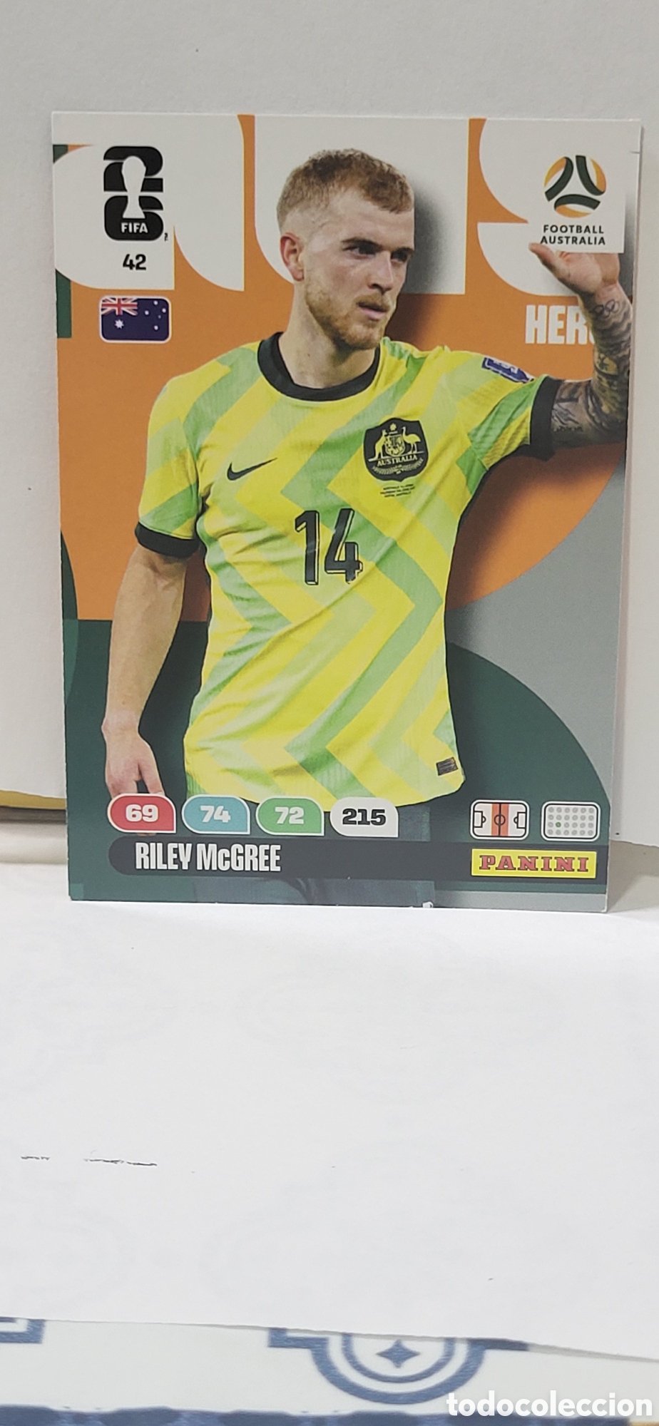 Colecionismo Cromos antigos: RILEY MCGREE AUSTRALIA N&ordm; 42 ADRENALYN XL MUNDIAL 2026 26 FIFA WORLD CUP PANINI