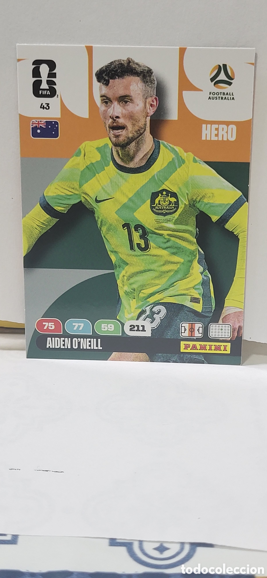 Colecionismo Cromos antigos: AIDEN O'NEILL AUSTRALIA N&ordm; 43 ADRENALYN XL MUNDIAL 2026 26 FIFA WORLD CUP PANINI