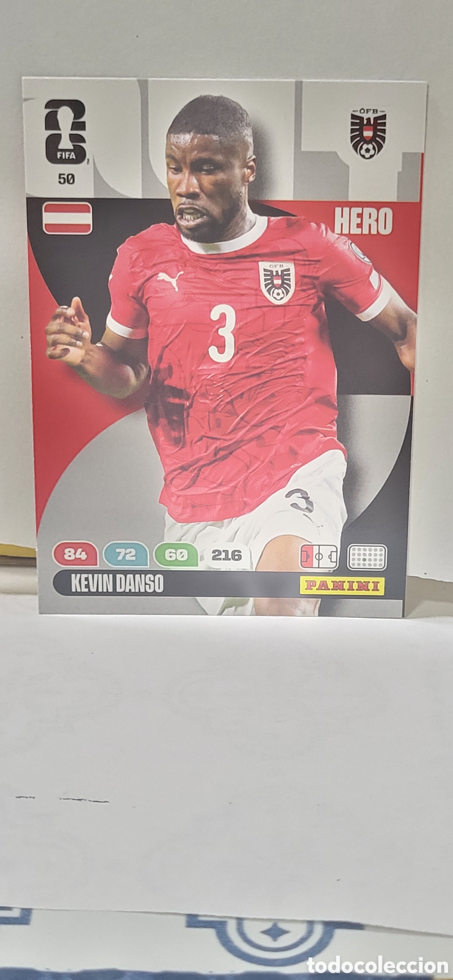 Coleccionismo cromos antiguos: KEVIN DANSO AUSTRIA N&ordm; 50 ADRENALYN XL MUNDIAL 2026 26 FIFA WORLD CUP PANINI