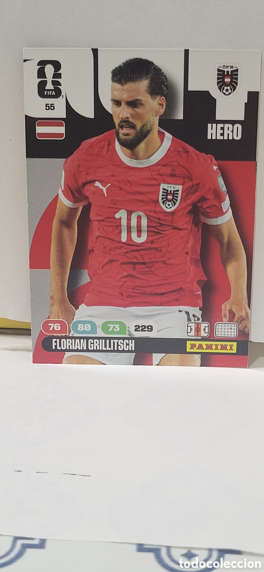 Coleccionismo cromos antiguos: FLORIAN GRILLITSCH AUSTRIA N&ordm; 55 ADRENALYN XL MUNDIAL 2026 26 FIFA WORLD CUP PANINI