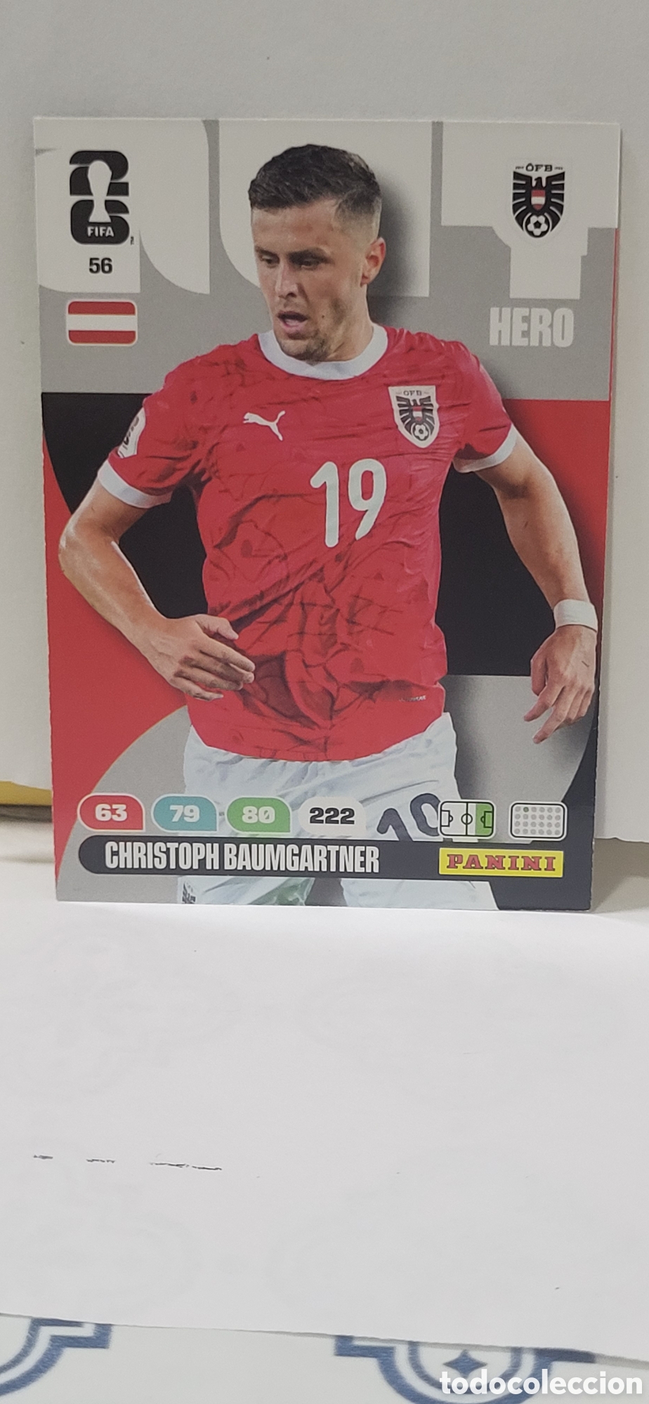 Coleccionismo cromos antiguos: CHRISTOPH BAUMGARTNER AUSTRIA N&ordm; 56 ADRENALYN XL MUNDIAL 2026 26 FIFA WORLD CUP PANINI