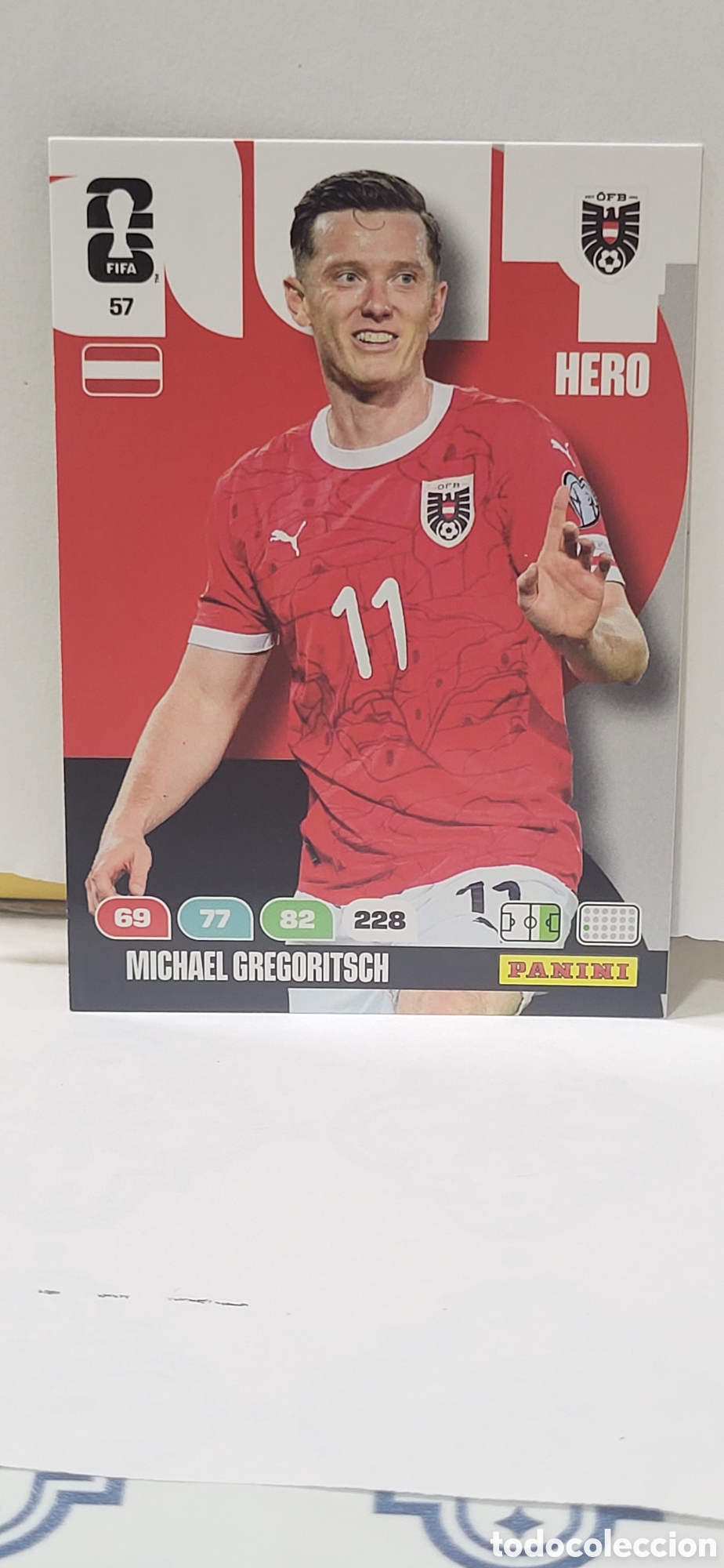 Coleccionismo cromos antiguos: MICHAEL GREGORITSCH AUSTRIA N&ordm; 57 ADRENALYN XL MUNDIAL 2026 26 FIFA WORLD CUP PANINI