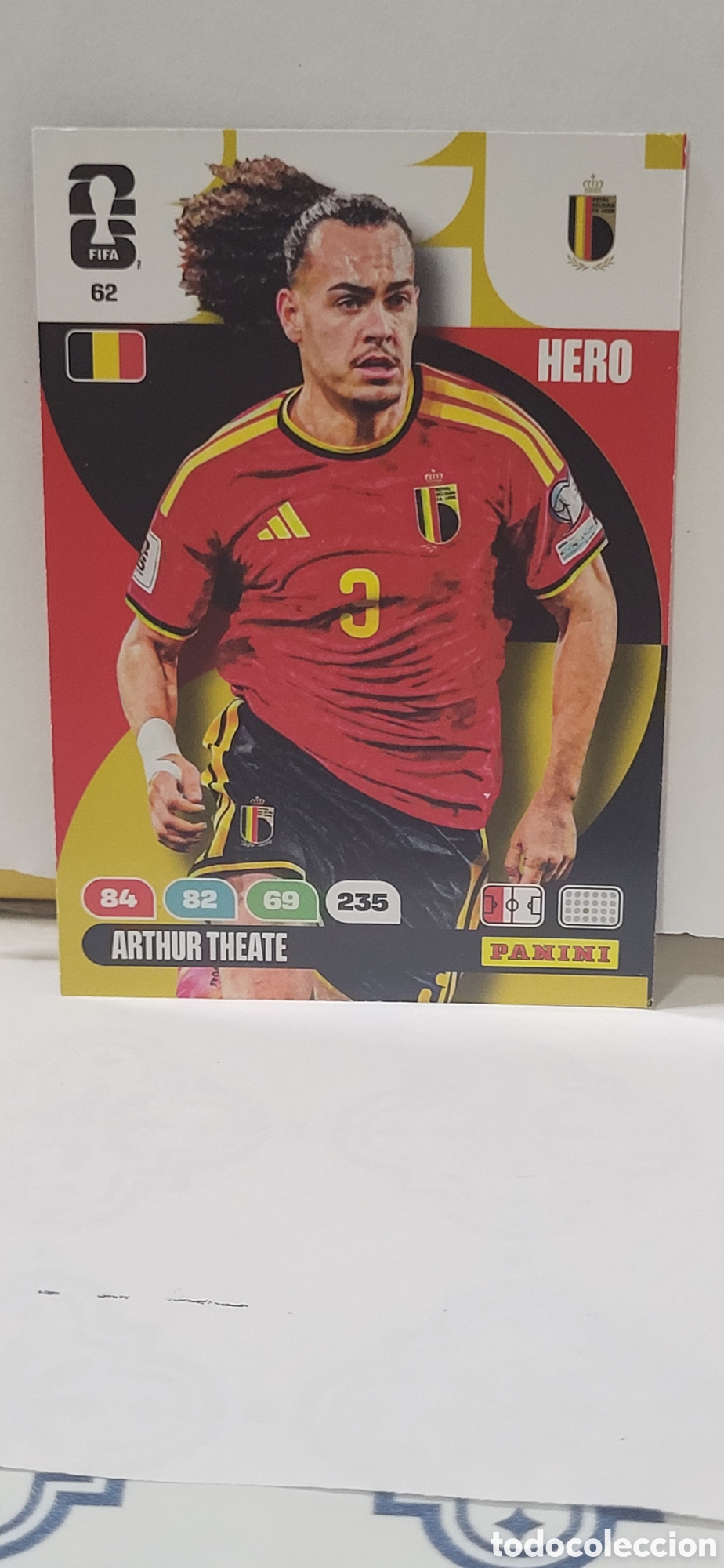 Collectable Antique Stickers: ARTHUR THEATE BELGICA N&ordm; 62 ADRENALYN XL MUNDIAL 2026 26 FIFA WORLD CUP PANINI