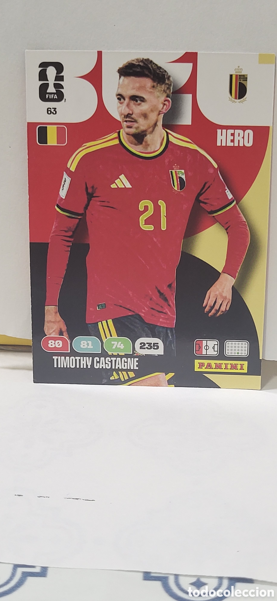 Collezionismo Figurine antiche: TIMOTHY CASTAGNE BELGICA N&ordm; 63 ADRENALYN XL MUNDIAL 2026 26 FIFA WORLD CUP PANINI