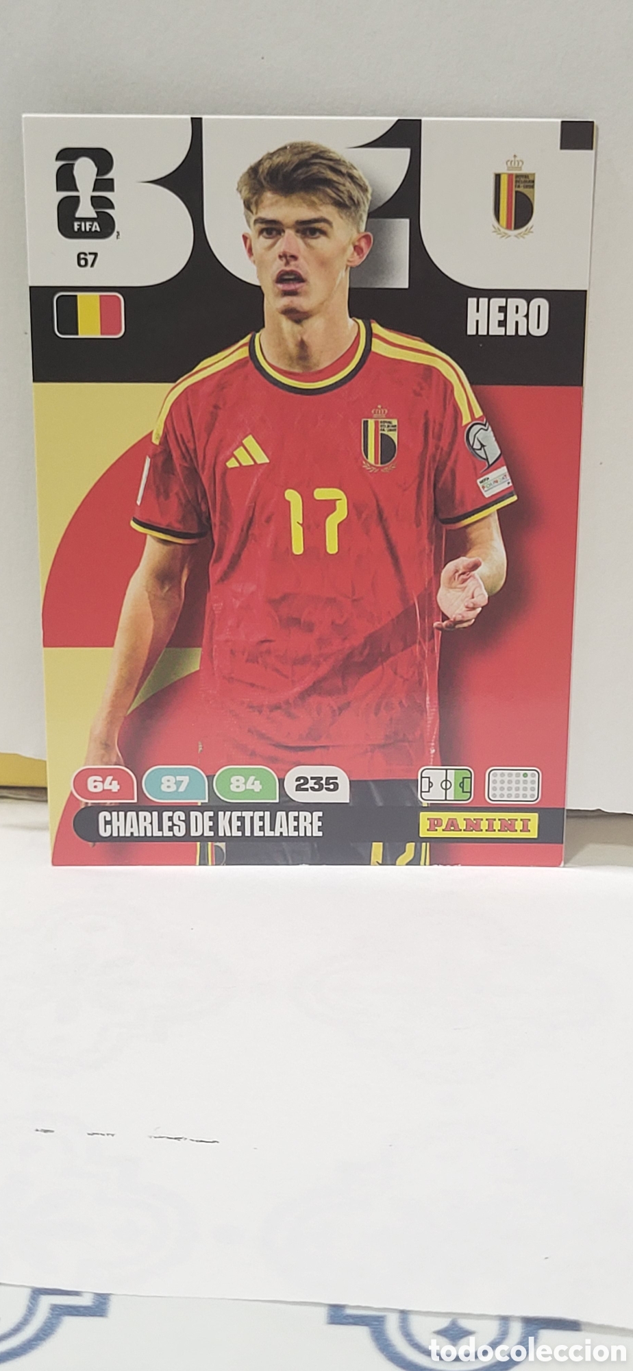 Collectionnisme Cartes &agrave; collectionner anciennes: CHARLES DE KETELAERE BELGICA N&ordm; 67 ADRENALYN XL MUNDIAL 2026 26 FIFA WORLD CUP PANINI