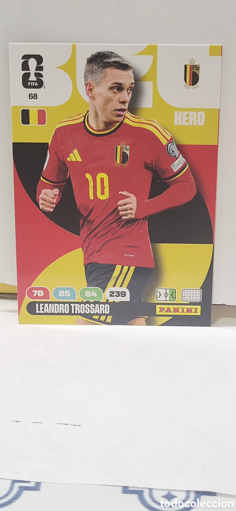 Collectionnisme Cartes &agrave; collectionner anciennes: LEANDRO TROSSARD BELGICA N&ordm; 68 ADRENALYN XL MUNDIAL 2026 26 FIFA WORLD CUP PANINI